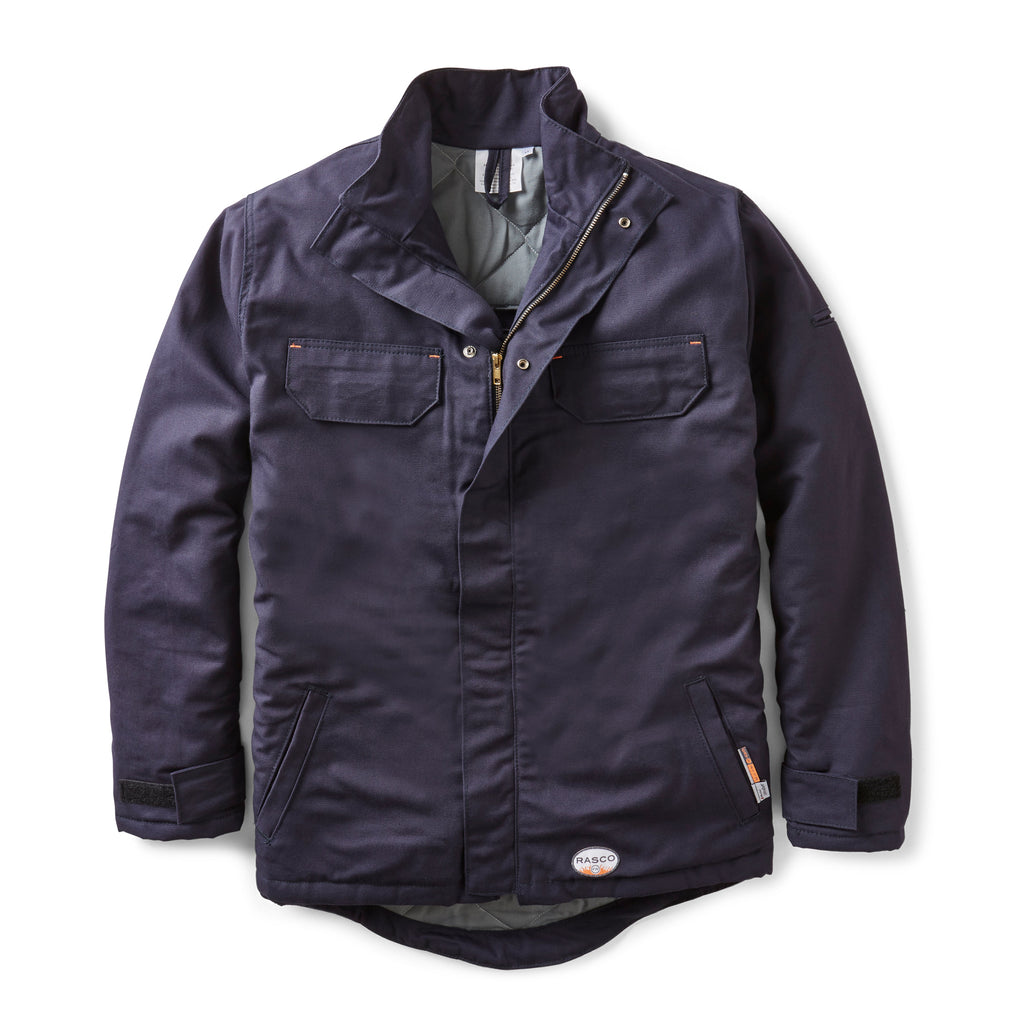 Rasco FR FR8843NV Duck Field Jacket With Lanyard Access-Fire Retardant Shirts.com