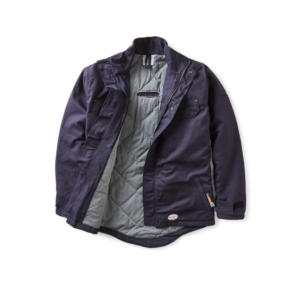 Rasco FR FR8843NV Duck Field Jacket With Lanyard Access-Fire Retardant Shirts.com