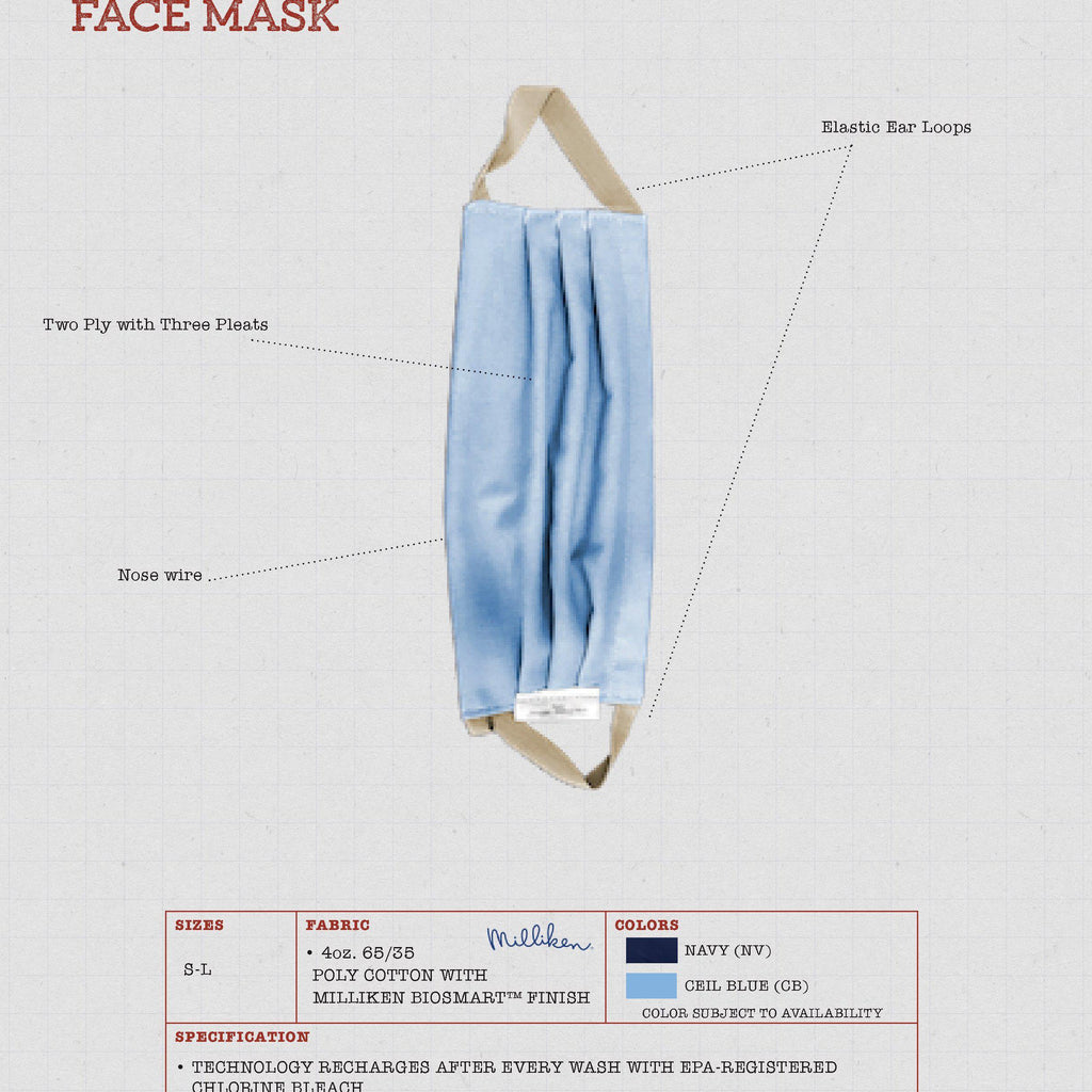 Rasco FR MD002001 BIOSMART® Face Mask / Pack of 10-Fire Retardant Shirts.com