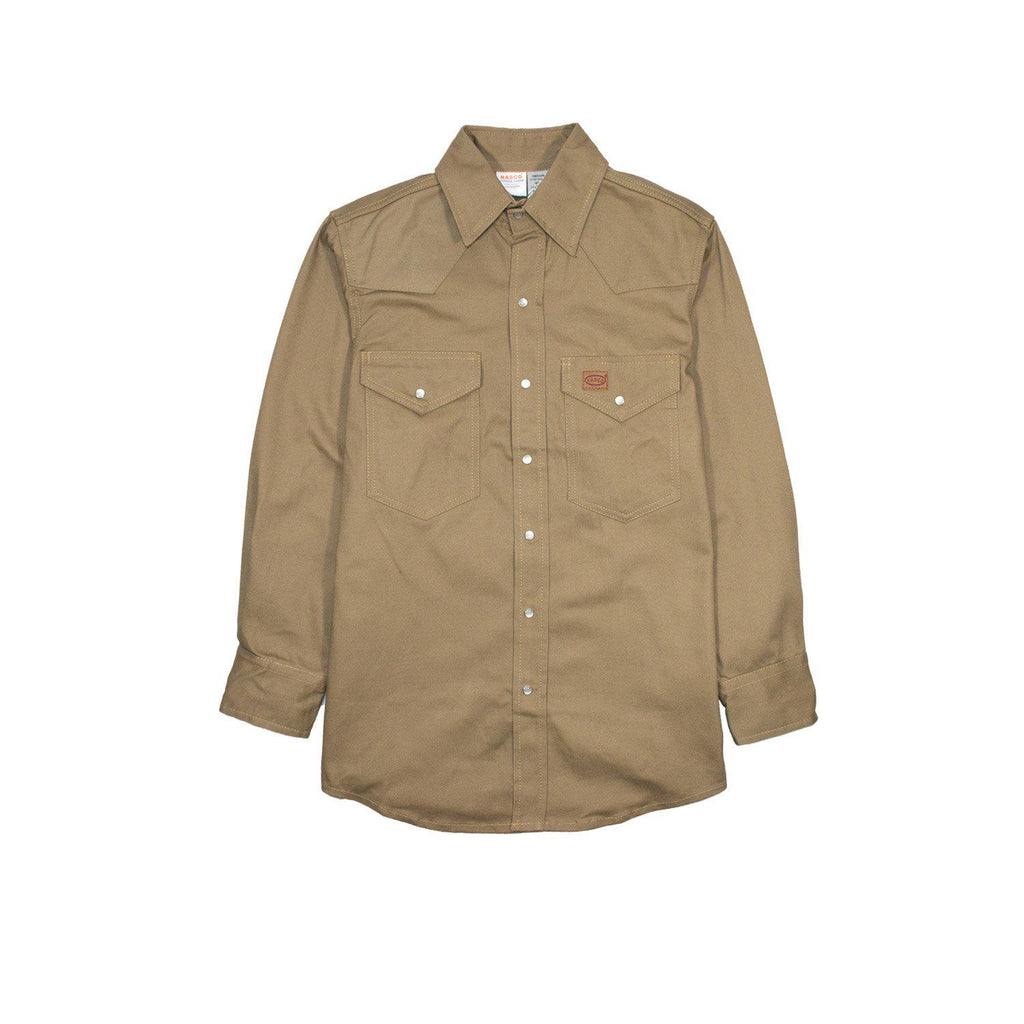 Rasco Non-FR K950 Khaki Classic Work Shirt-Fire Retardant Shirts.com