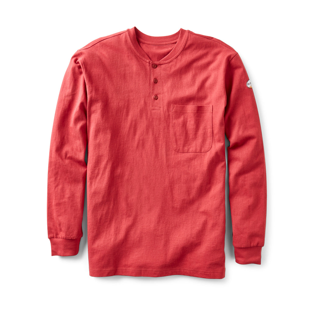 Rasco FR FR0101RD Red Henley T-Shirt