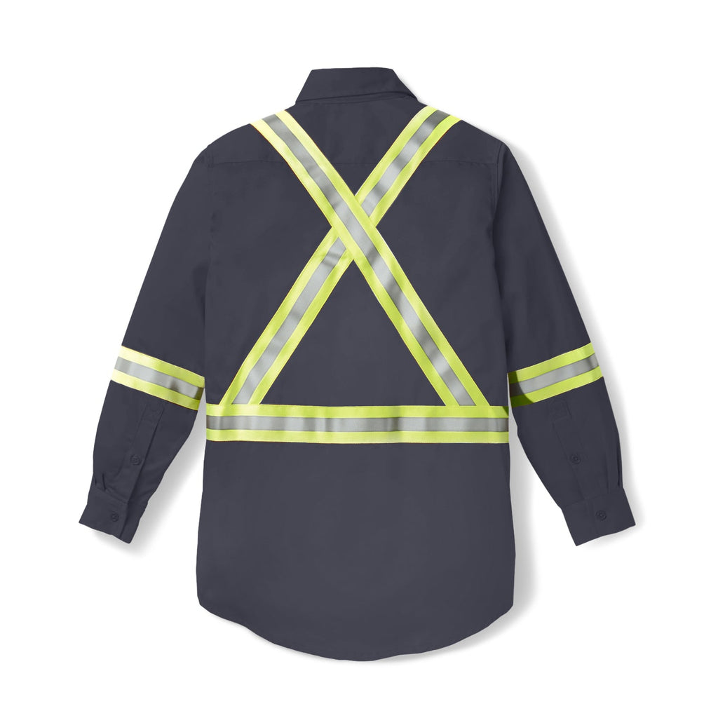 Rasco FR FR1403GY Gray Uniform Shirt with Reflective Trim