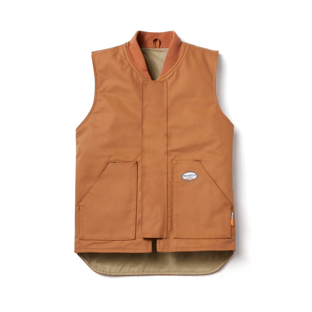 Rasco FR FR1707BN Brown Duck Work Vest