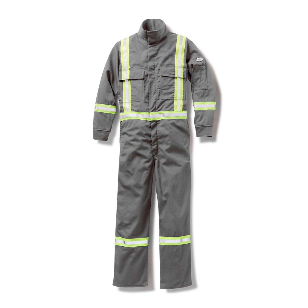 Rasco FR FR3305GY Gray Premium Coveralls with Reflective Trim