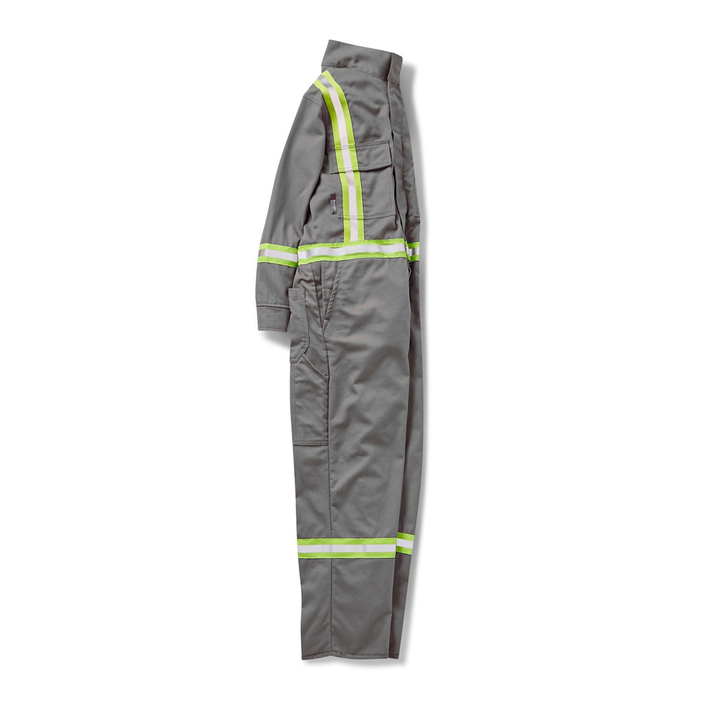 Rasco FR FR3305GY Gray Premium Coveralls with Reflective Trim