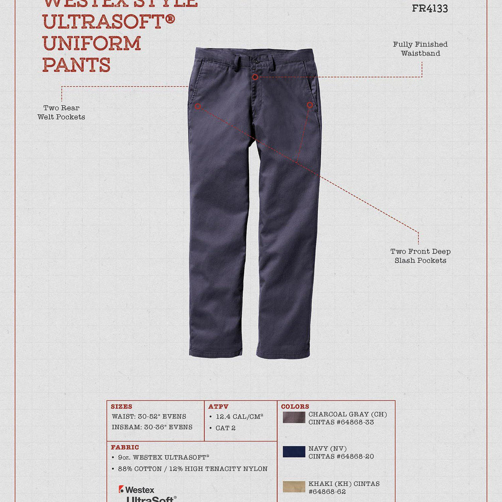 Rasco FR FR4133 Westex Ultrasoft Uniform Pant