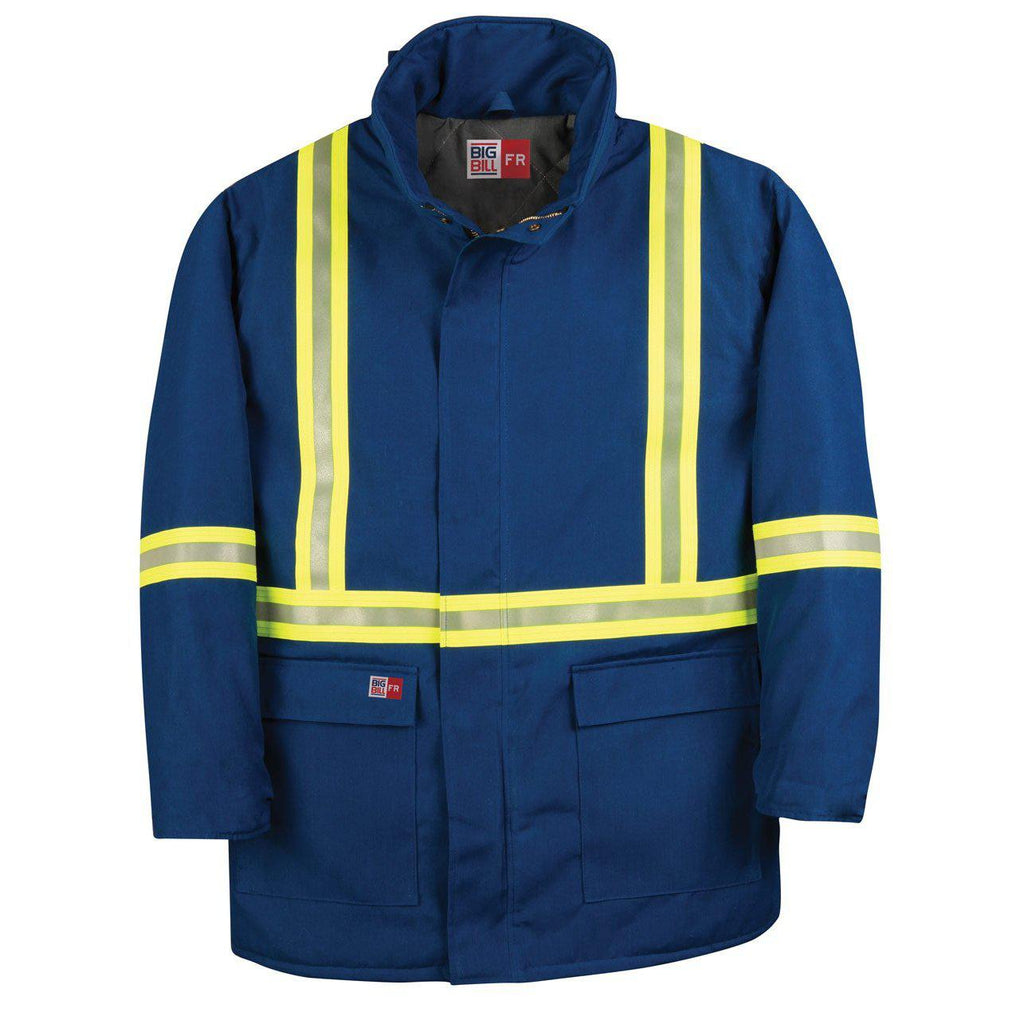 Big Bill FR V305N5-BLR Royal Blue Parka Arctic Jacket with Reflective Material - Fire Retardant Shirts.com