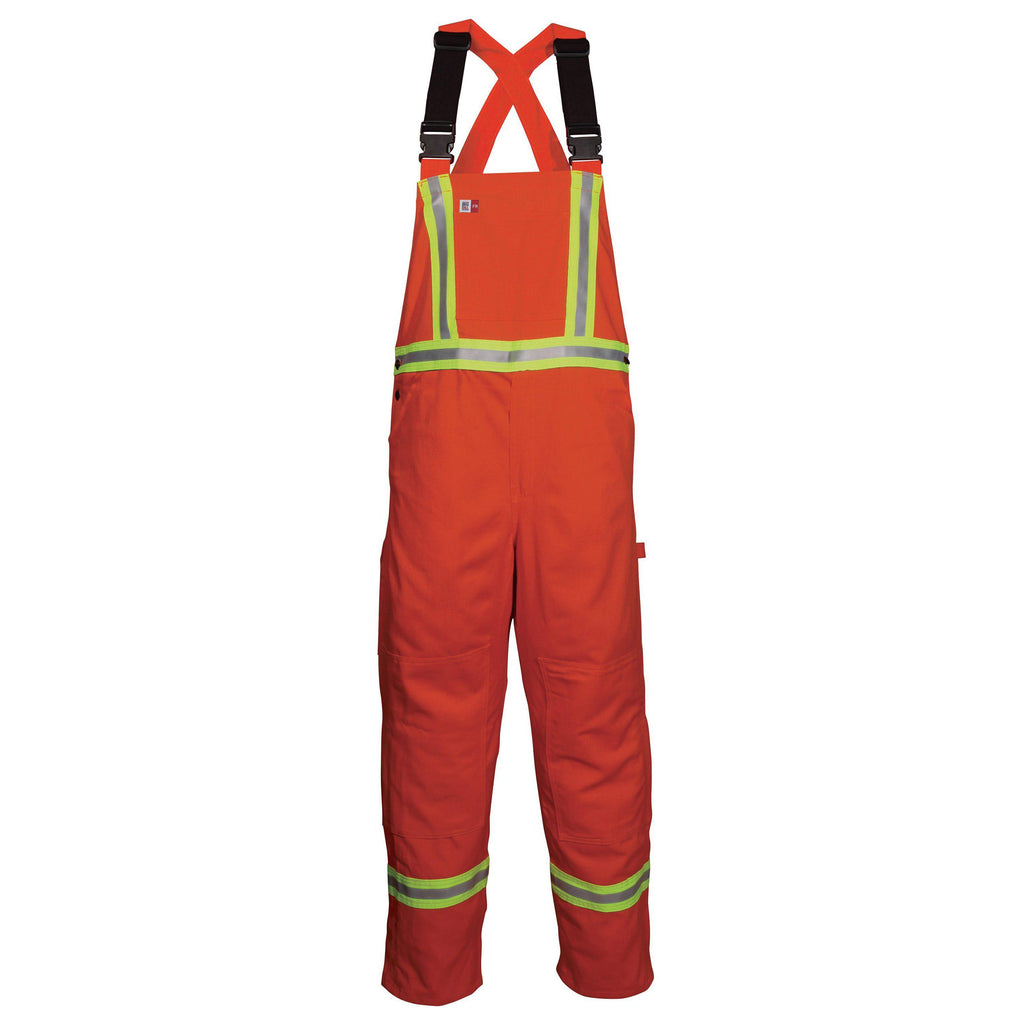 Big Bill FR 189US7-ORA Orange Unlined Reflective Bib Overall - Fire Retardant Shirts.com