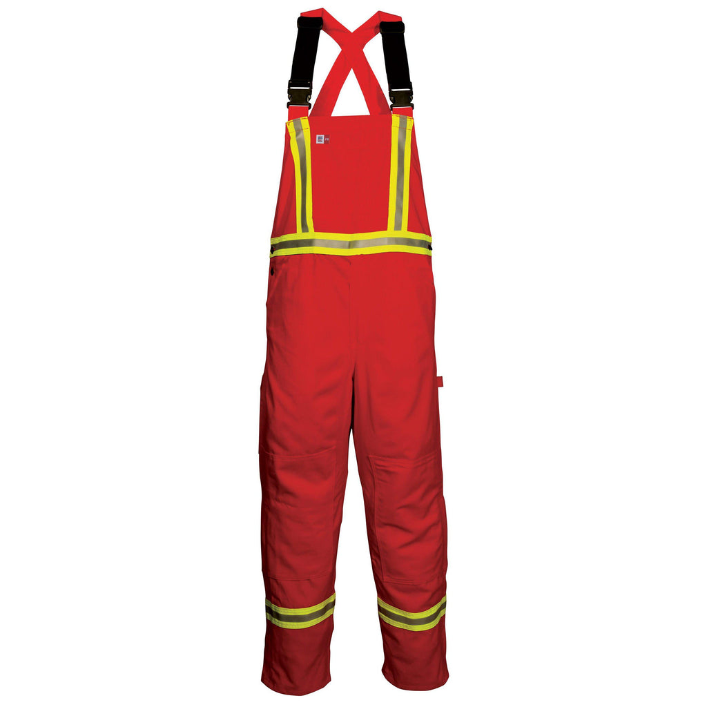 Big Bill FR 189US7-RED Red Unlined Reflective Bib Overall - Fire Retardant Shirts.com