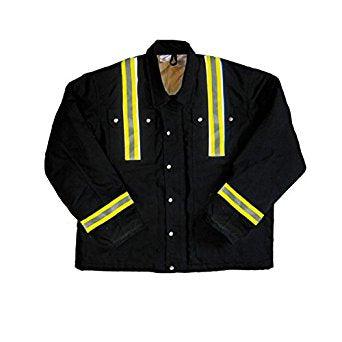 Rasco FR FR3807BK Reflective Black Duck Heavy Coat - Fire Retardant Shirts.com