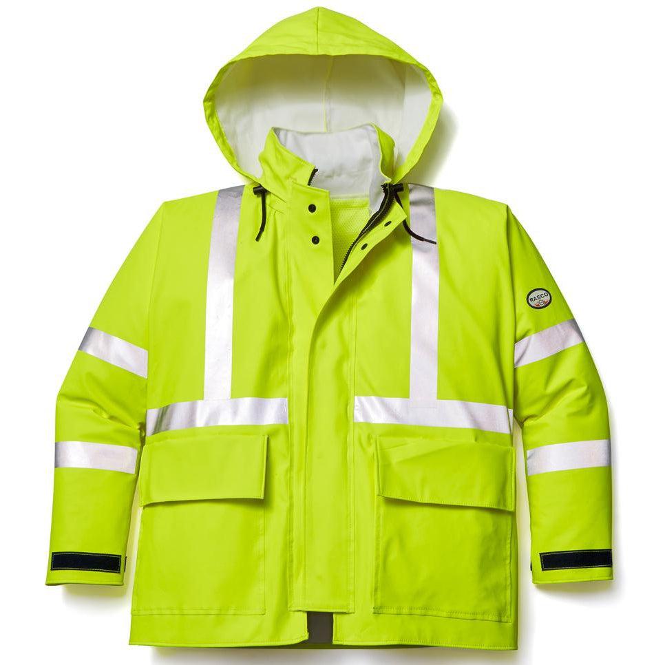 Rasco FR FR5926YH Hi-Vis Rain Jacket